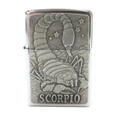 ジッポー ZIPPO SCORPIO スコーピオン サソリ オイルライター 喫煙具 喫煙グッズ 火花確認済み シルバーカラー /MW ■GY11のサムネイル