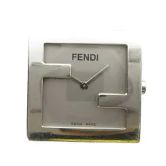 フェンディ FENDI 029-4000L-977 腕時計 ウォッチ ケースのみ クォーツ スクエア ロゴ シルバー色 ■GY18 /MQ ■OHのサムネイル