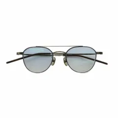 フォーナインズ 999.9 サングラス 眼鏡 メタルフレーム 度入り 48□20-147 ブロンズカラー 青 S-695T /MI ■GY42のサムネイル