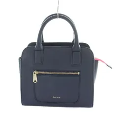 ポールスミス PAUL SMITH ハンドバッグ ショルダー 2WAY ロゴ レザー 紺 ネイビー ■GY18 /MQのサムネイル