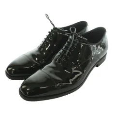 エンポリオアルマーニ EMPORIO ARMANI パテントレザー オックスフォードシューズ ビジネス ドレス UK8 黒 ブラック /SS ■OS ■GY40のサムネイル