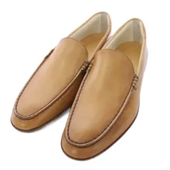 サントーニ SANTONI スリッポン ローファー レザーシューズ 革靴 7 ベージュ /TK ■GY99のサムネイル