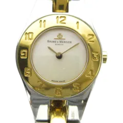ボーム&メルシエ BAUME&MERCIER Linea リネア MV045203 腕時計 ウォッチ クォーツ シェル文字盤 ゴールド色 シルバー色 ■GY18 /MQのサムネイル