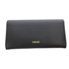 ヴェルサーチ ヴェルサーチェ VERSACE 長財布 ウォレット 小銭入れあり レザー メデューサ ロゴ 黒 ブラック /FF ■GY11のサムネイル