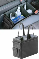 サンワダイレクト コンソールボックス 汎用 幅18cm 折りたたみ 取っ手付き 車内 収納 ボックス トランク Mサイズ 200-CARBG002AR 099da6bcのサムネイル