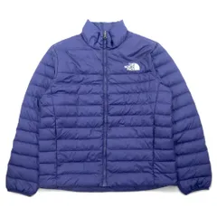 THE NORTH FACE 550フィルパワー FLARE DOWN JACKET フレア ダウンジャケット L ネイビー ナイロン ロゴ刺繍 ドローコード NF0A55XGのサムネイル