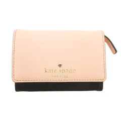 ケイトスペード KATE SPADE カードケース コインケース 二つ折り キーリング付き レザー バイカラー フラップボタン開閉 /TQ ■GY06のサムネイル