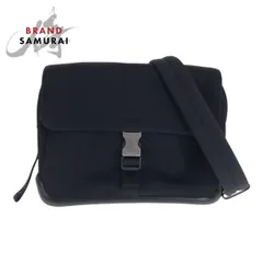 PRADA SPORTS プラダスポーツ ブラック 黒　シルバー金具 ポリエステル/ゴム/レザー ショルダーバッグ ポシェット レディース 505426【中古】のサムネイル