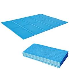 Montagna プールマット 厚手 1cm厚 200×150cm ビニールプール用 折りたたみ 大型 プール下マット 200cm 厚め 子供用プール 下敷きマット 砂利の上OKAR fb08a407のサムネイル