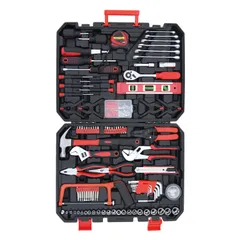 Hantinstom 工具セット 237点組 ホームツールセット 道具セット 作業工具 DIY 家具の組立 住まいのメンテンス用 便利 収納ケース付き 修理道具セット 初心者も向け 自動車バイク整備 レッド★ ceb5a619のサムネイル