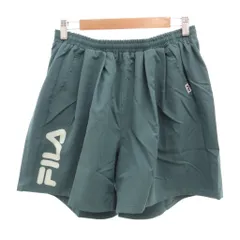 フィラ FILA タグ付き ショートパンツ L 緑 グリーン ロゴ プリント /SJ ■ECF006のサムネイル