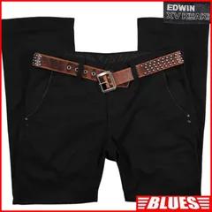 EDWIN エドウィン XV パンツ W32 黒 スリム y2k 古着 バイク デニム メンズ エドウィン_ウエスト83cmから87cm一覧←SEULB屋着古← HS755のサムネイル