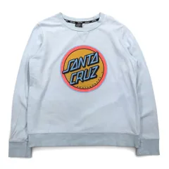 SANTA CRUZ クルーネック スウェット L ブルー コットン ロゴプリントのサムネイル