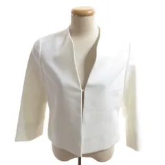 ダーマコレクション dama collection 美品 ノーカラージャケット ）9AR 白 ホワイト シングル /HWのサムネイル