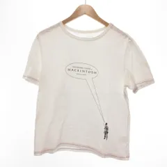 マッキントッシュ MACKINTOSH BAND OF OUTSIDERS  Tシャツ M 白 ホワイト 半袖 プリント ステッチデザイン /UOのサムネイル