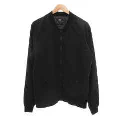 ベルシュカ Bershka フライトジャケット MA-1 上着 XL 黒 ブラック 無地 長袖 リブ襟 /NX ■ECF006のサムネイル