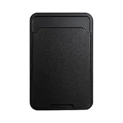 FamGift スマホ カードケース カードポケット スマホ かーど収納 薄型 背面ポケット カードケース 張り付け 落下防止 取り外し可能 全機種対応（ブラック）のサムネイル