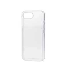 エレコム iPhone 17e/16e ケース ソフト クリア 透明 チェキやカードが入る ポケット付き ワイヤレス充電対応 レンズ保護 PM-A25SUCTFCRのサムネイル
