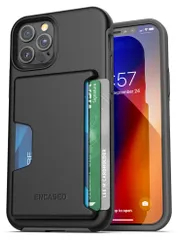 ENCASED ケース iPhone 12 Pro Max対応 Phantom カード収納 4枚収納 耐衝撃 二層構造 ウォレットケース ブラックのサムネイル
