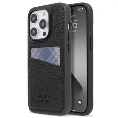 【 nano・universe 正規品 】 iPhone15 Pro 対応 ケース 背面「 シンフ?ルロコ? 」ナノユニバース カード収納付き アイフォン15プロ用 iPhone 15Pro用 ブランド スマホケース (ブラック)のサムネイル