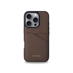 COGURE コグレ iPhone16Pro ケース 本革 シュリンクカーフレザー カード入れ シンプル おしゃれ ギフトボックス付き COPC2 エトープのサムネイル