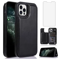 NKECXKJ iPhone13pro 用ケース,iPhone 13 Pro スマホケース 携帯ケース カバー Case 人気 純正 PUレザー 財布型カードホルター付き収納 スタンド機能耐衝撃 アップルアイフォン いphone13pro iphone13プロのサムネイル