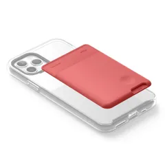【elago】 スマホ カードケース 各種 スマートフォン 対応 カードポケット 背面 シリコン カードホルダー シール 貼り付け タイプ CARD POCKET イタリアンローズのサムネイル