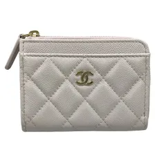 CHANEL(シャネル) コインケース美品 クラシック ジップ カードケース/マトラッセ AP4893 パープルグレーのサムネイル