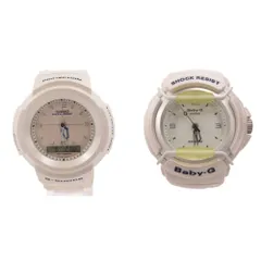 カシオジーショック CASIO G-SHOCK 2本セット Baby-G 1999年 クリスマス限定 ラバーズコレクション ペア クォーツ デジタル アナログ 白 ホワイト /TQのサムネイル