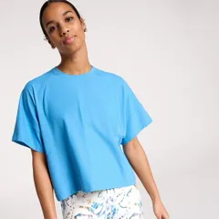 キャリー レディース トップス Tシャツ CALIA Womens Oversized Renew Boxy Tee Tranquil Blue ブルーのサムネイル