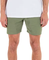 ハーレー メンズ ボトムス ハーフパンツ・ショーツ ショートパンツ Hurley Mens Phantom SLUB 34 WAISTBAND 18 in Shorts Malverdeのサムネイル