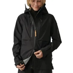 フェールラーベン レディース アウター ジャケット・ブルゾン Fjallraven Womens Keb EcoShell Jacket Black ブラックのサムネイル