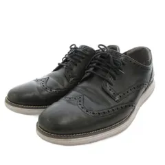 コールハーン COLE HAAN original grand wtip レザーシューズ ウィングチップ レースアップ 9.5M 黒 ブラック /FFのサムネイル