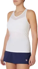 フィラ レディース トップス タンクトップ メッシュ FILA Womens Essentials Mesh Tank Tops White ホワイトのサムネイル