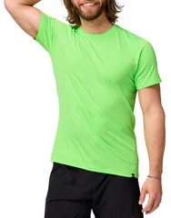 ブルックス メンズ トップス シャツ Brooks Mens Luxe Short Sleeve Shirt Htr Neo Limeadeのサムネイル