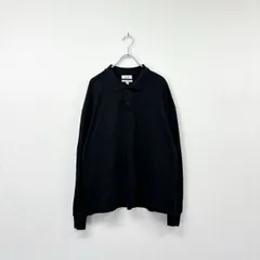 COS オーバーサイズ ロングスリーブ ポロシャツ OVERSIZED L/S POLO SHIRT BLACK ブラック 系 サイズ M 807-0005のサムネイル