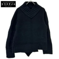 sacai　サカイ　20年製 20-02403M ブラック ドッキング ニット プルオーバー　1のサムネイル