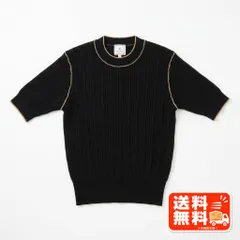 ROPÉ PICNIC ロペピクニック リブニット 半袖 ブラック 38 SENSE OF PLACE風のサムネイル