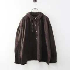 コットンハウスアヤ イエスタデークロス Cotton House Aya Yesterday Cross レースカラーシャツ M｜ブラウン【2400015057101】のサムネイル