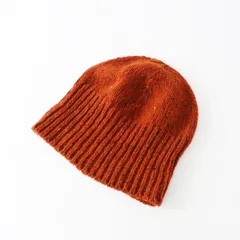 美品 2024AW マーガレットハウエル MARGARET HOWELL DONEGAL MERINO II ビーニー F＼ブラウン ニットキャップ 帽子【2400015059686】のサムネイル