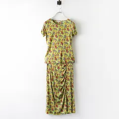 Archive エトロ ETRO ペイズリーフラワープリント ストレッチセットアップ トップス ギャザースカート 40 グリーン┃総柄【2400015060262】のサムネイル