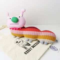 人気 ボビーダズラー BOBBY DAZZLER いもむし うさぎさん ぬいぐるみ 一点物 ピンク ┃トートバッグ付き【2400015037592】のサムネイル