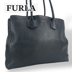フルラ ジョーヴェ トートバッグ A4 ネイビー リバーシブル 肩がけ