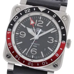 ベル＆ロス Bell＆Ross BR0393-BL-ST/SCA BR-03 GMT デイト 自動巻き メンズ 良品 箱・保証書付き_967225のサムネイル