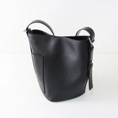 極美品 定価18700円 アダムエロペ ADAM ET ROPE' スプリットレザーワンショルダー2WAYバッグ ブラック┃黒 肩掛け【2400015028484】のサムネイル