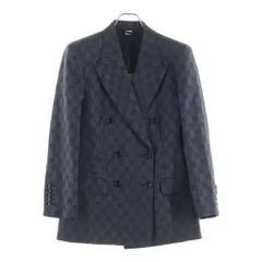 GUCCI (グッチ) GGウール ジャガードジャケット ダークグレー #36 715184のサムネイル
