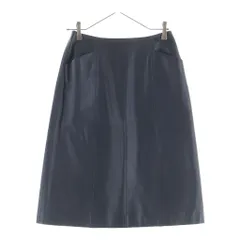 CHANEL (シャネル) ヴィンテージ レザー ロングスカート ブラック #36 P19745V01146のサムネイル