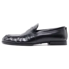 TOD'S (トッズ) カーフレザー コインローファー モカシンシューズ ブラックのサムネイル
