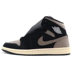 NIKE (ナイキ) AIR JORDAN1 MID SE エアジョーダン1 レザーミッドカットスニーカー ブラック/ブラウン US7.5/25.5cm IB7110-002のサムネイル