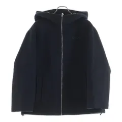 GUCCI (グッチ) 25AW ロゴ刺繍 シルク混ウール ジップアップ フーデッド ジャケット グレー 808884のサムネイル